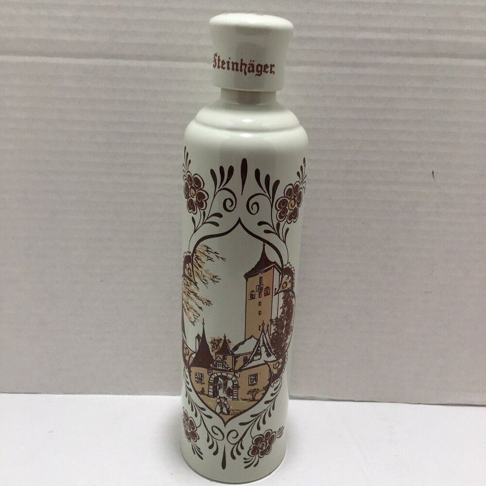 Steinhager Doble Decanter Porto Uniao Sc. Alcohol Empty Bottle Drink Old Used